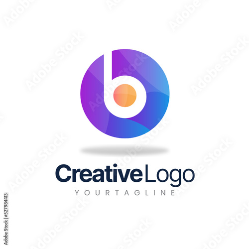 colorful logo design -  letter mark logo - gradient logo