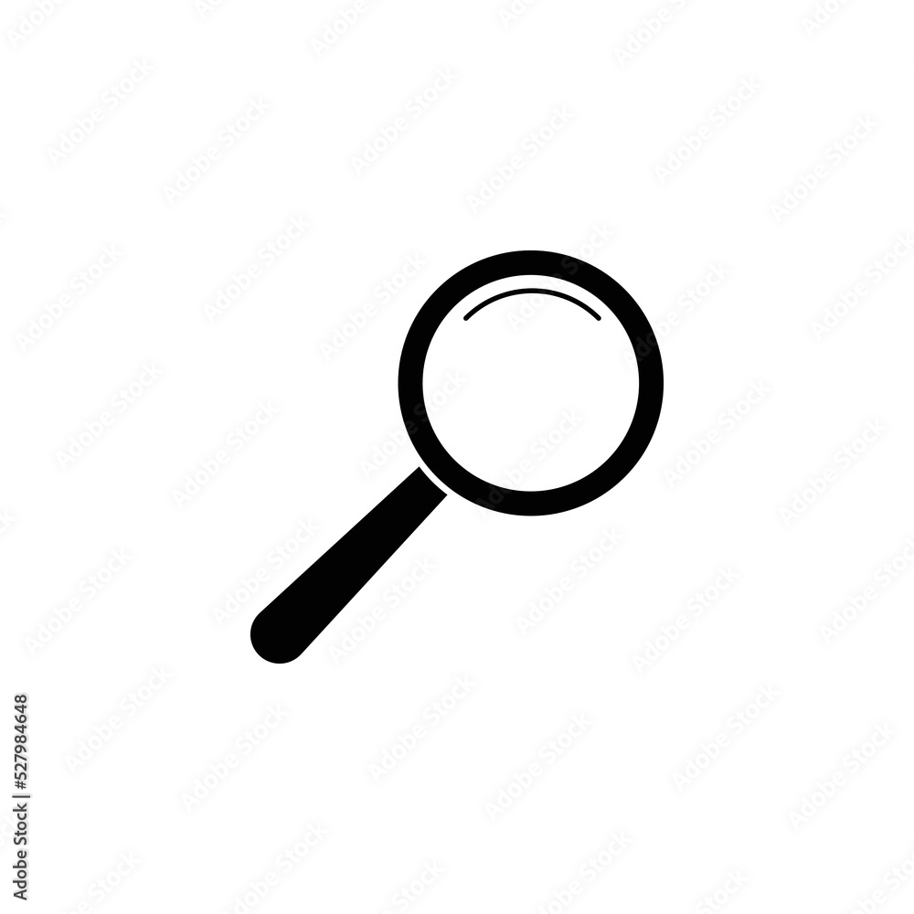 Search icon vector. Magnifier, research icon symbol illustration Search icon vector. Magnifier, research icon symbol illustration