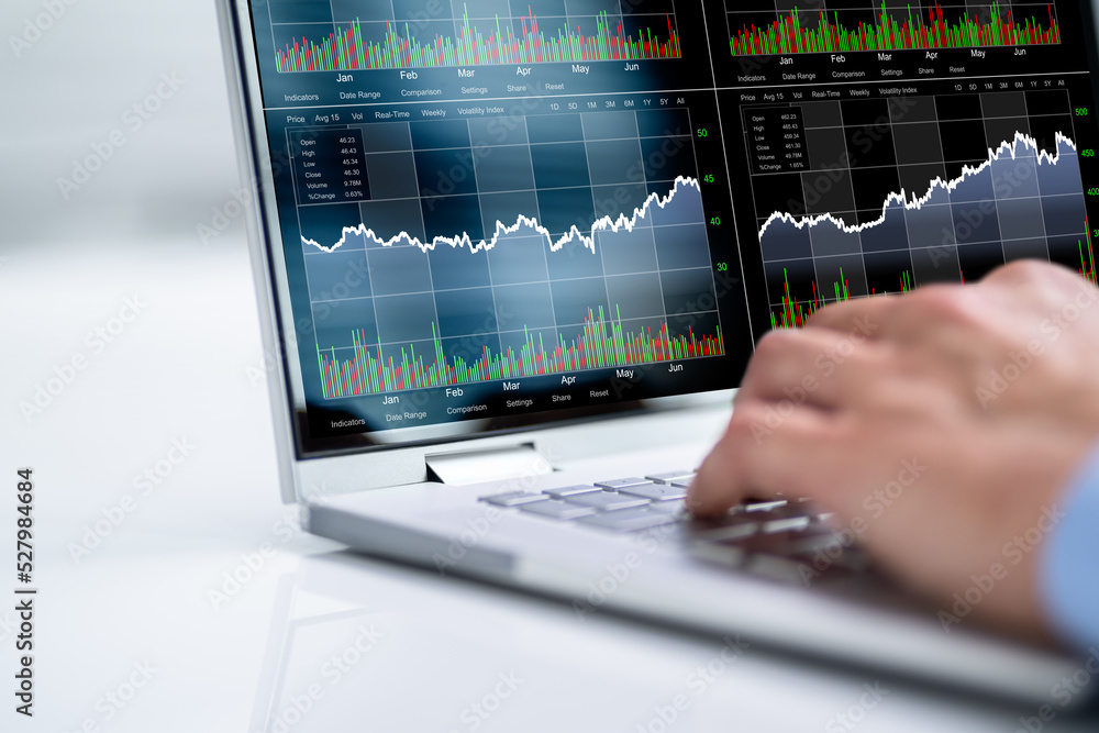 Fototapeta premium Stock Broker Exchange Trading App