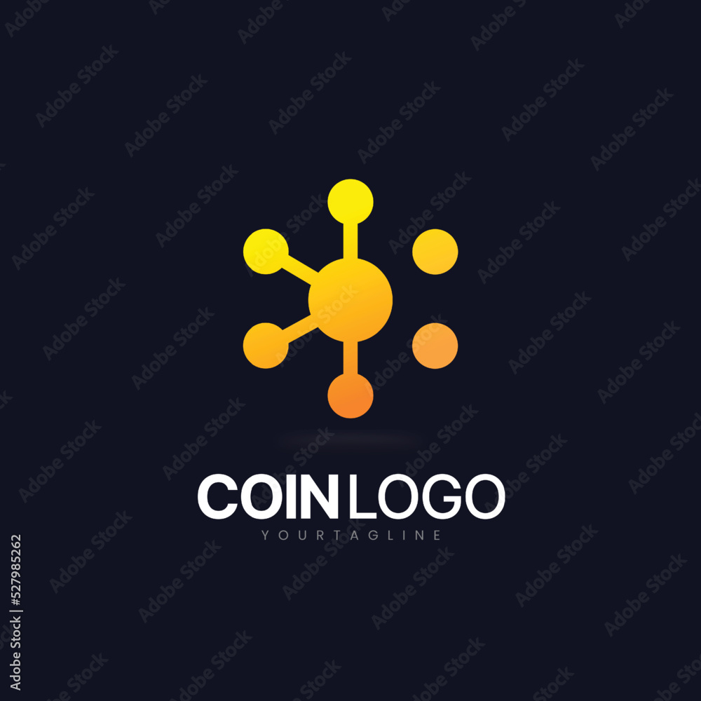 Crypto logo - digital currency logo - blockchain technology logo Crypto logo - digital currency logo - blockchain technology logo