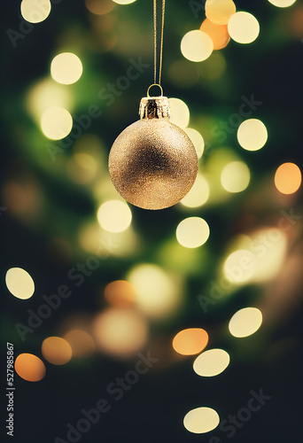 Bauble on a christmas tree
