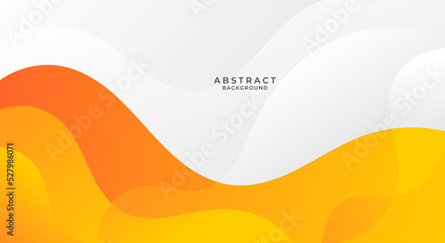 Asbtract white and orange wave background