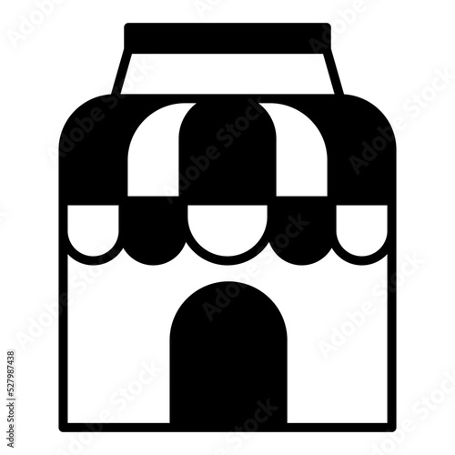 shop building illustration