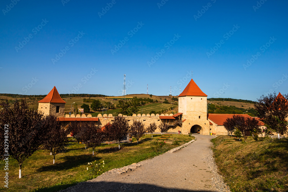 Fototapeta premium Famous Rupea fortress in Transylvania, Romania. Rupea Citadel (Cetatea Rupea)