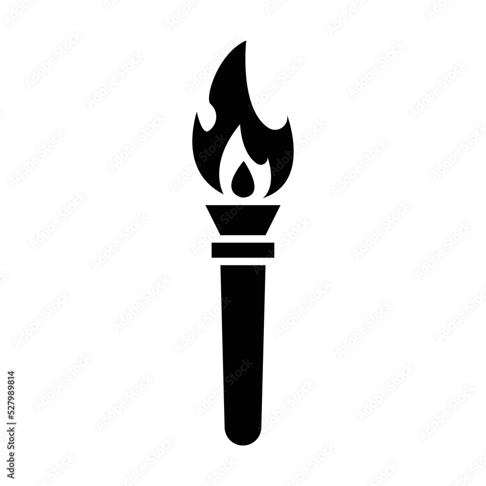 Olympic torch black icon. Suitable for website, content design, poster, banner, or video editing needs Olympic torch black icon. Suitable for website, content design, poster, banner, or video editing needs