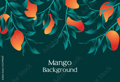 Vintage fruit illustration for background