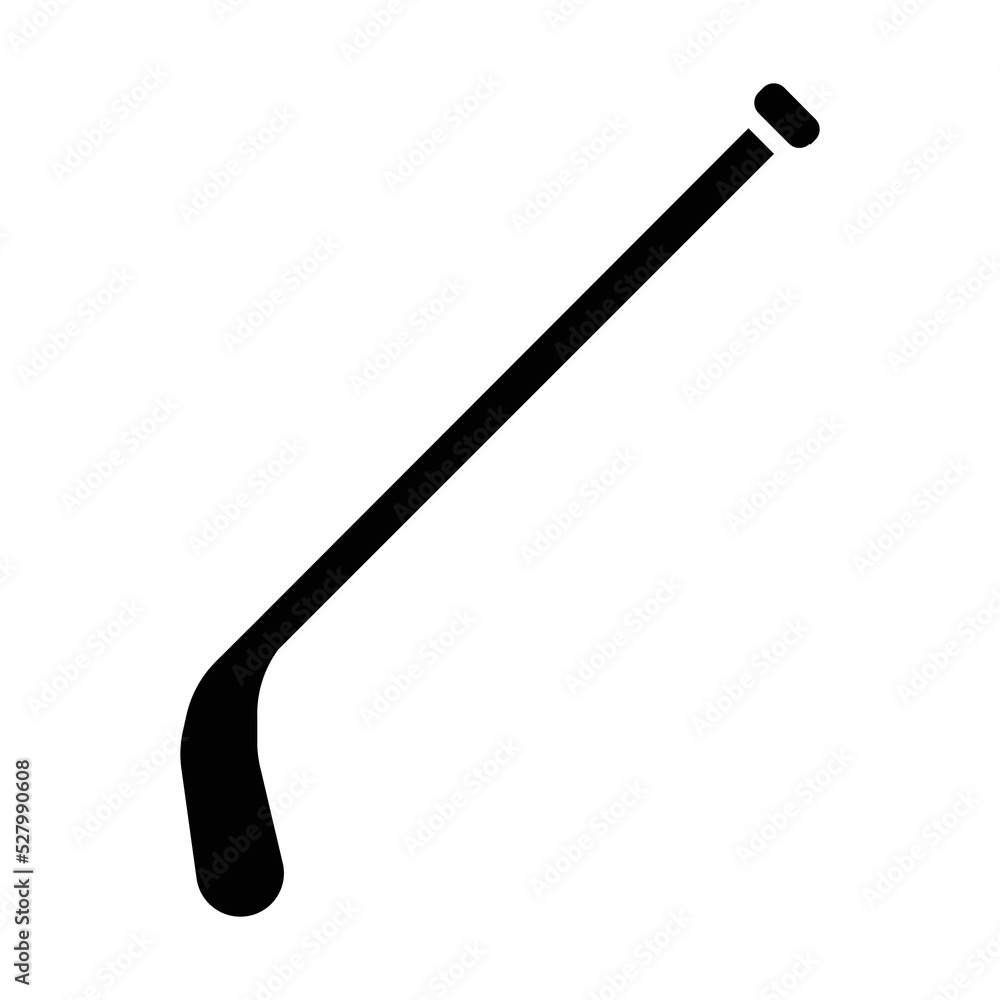 Ice hockey stick black icon. Suitable for website, content design, poster, banner, or video editing needs Ice hockey stick black icon. Suitable for website, content design, poster, banner, or video editing needs