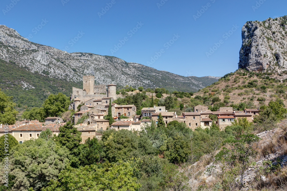 Vue du village de Saint-Jean de Buèges dans le département de l'Hérault en région Occitanie