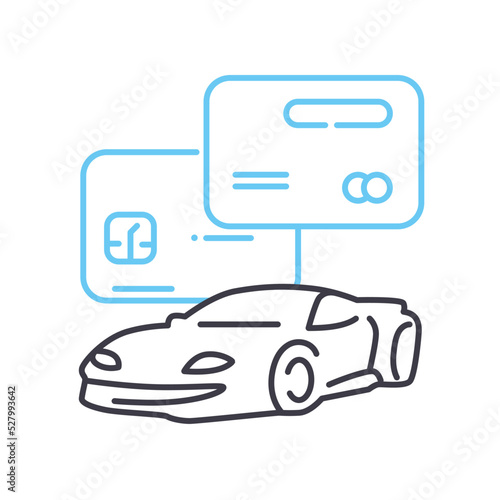 vehicle line icon, outline symbol, vector illustration, concept sign