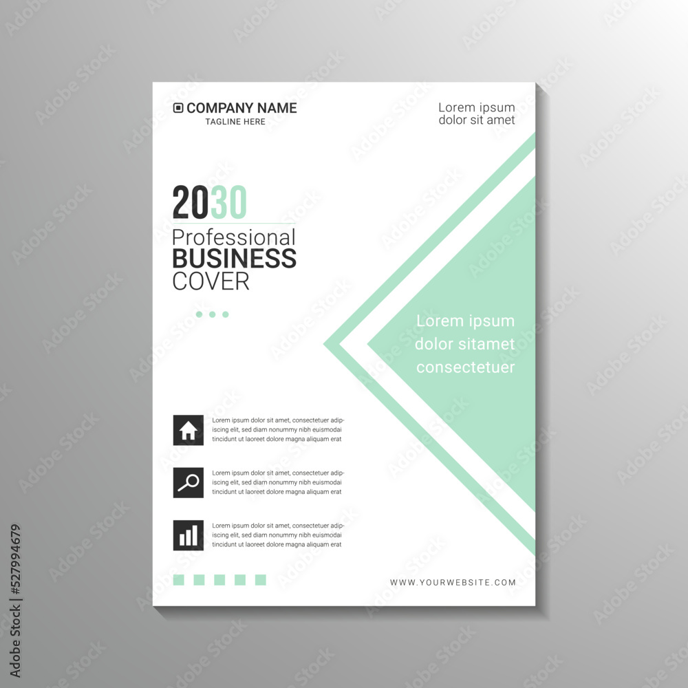 modern corporate business cover design print template
