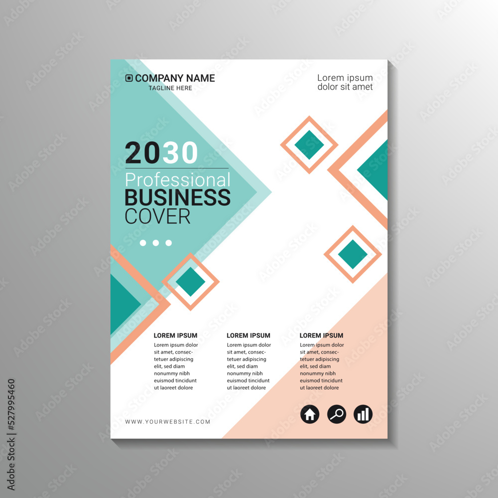 modern geometry business cover design template modern geometry business cover design template