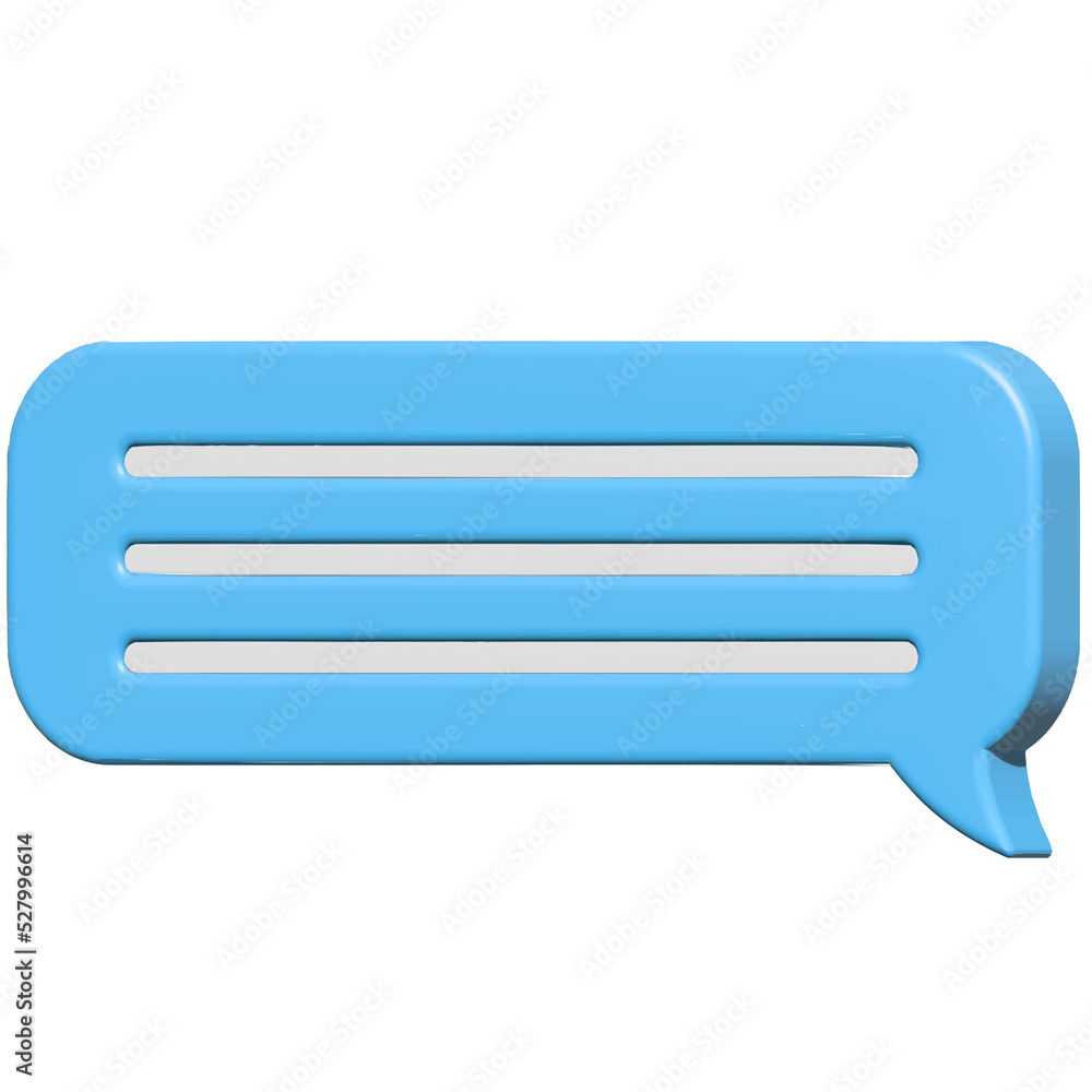 Blue chat bubble 3d. Speech bubble. text cloud. Blue chat bubble 3d. Speech bubble. text cloud.