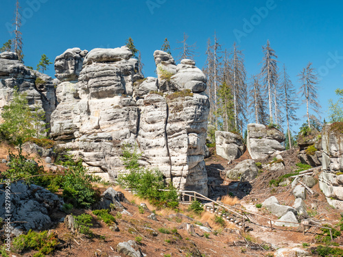 Ostas rocks and bizarre sandstone formations. photo