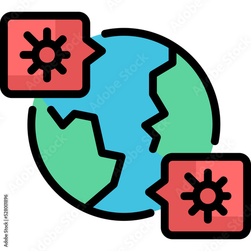 pandemic line color icon