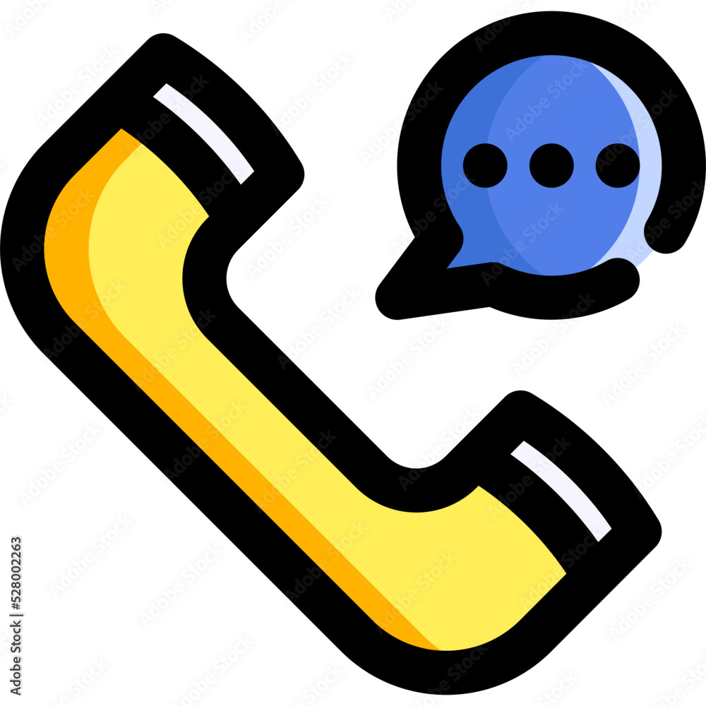 customer service line color icon