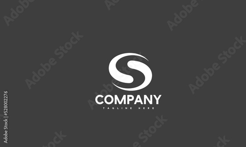 minimal letter S logo template