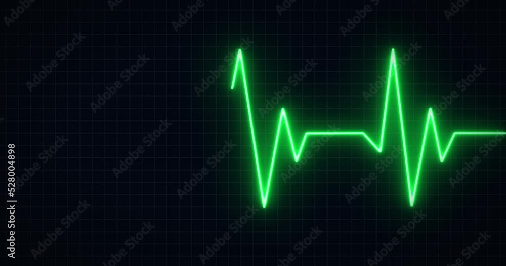 Glowing line chart of green wave zigzag shape in simple grid background. Glowing line chart of green wave zigzag shape in simple grid background.