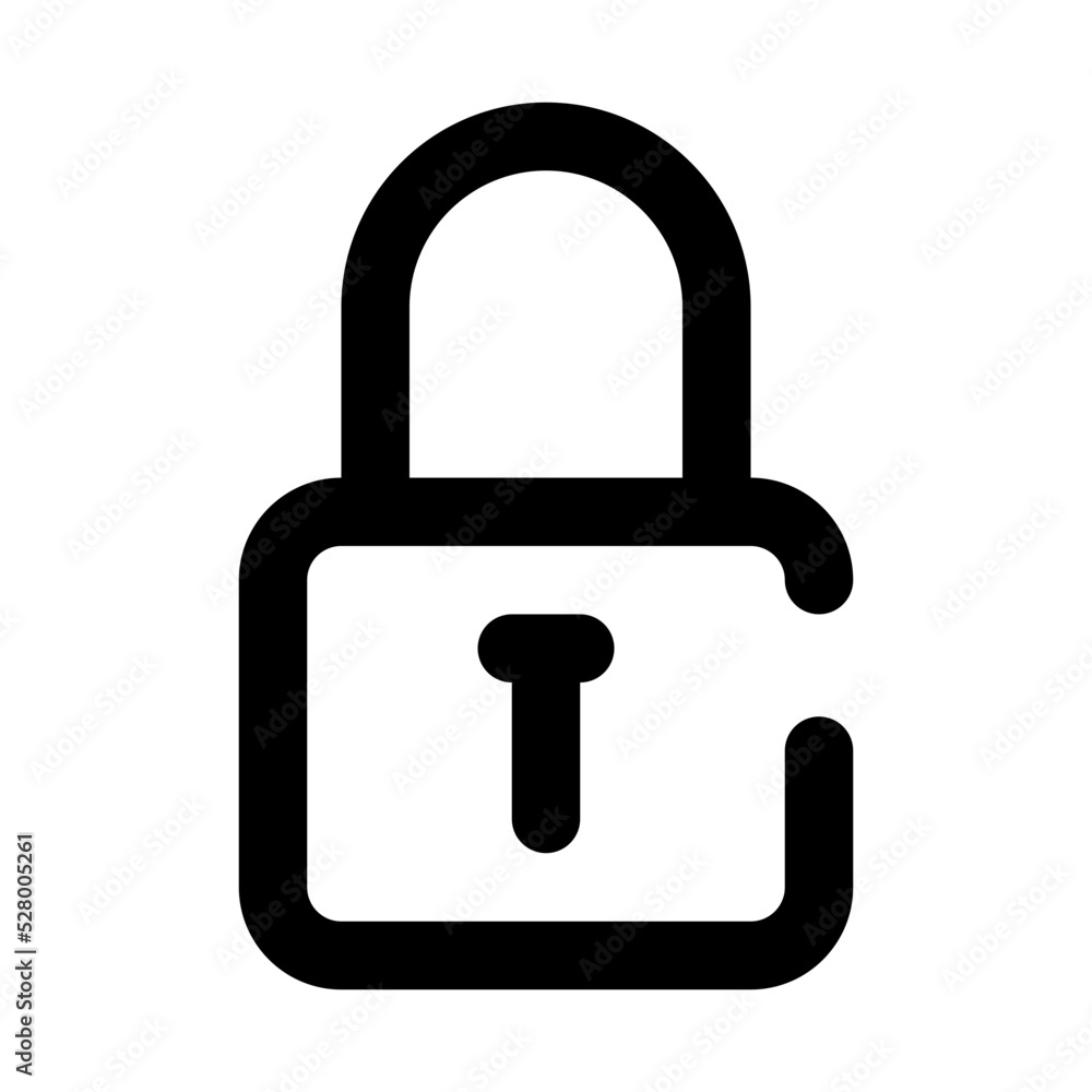 lock line icon