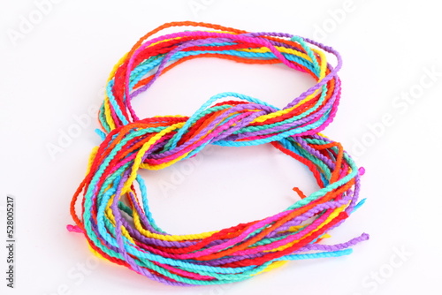 Colorful paper rope.
