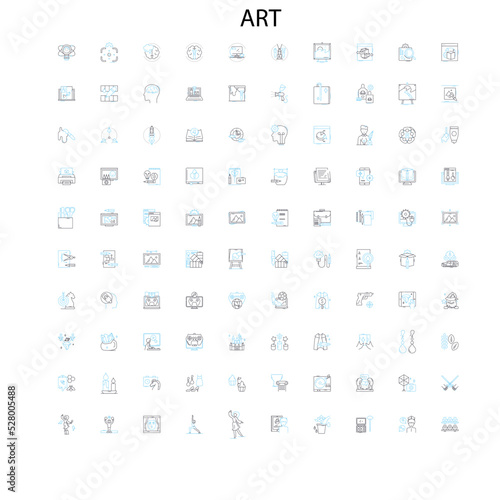 art icons  signs  outline symbols  concept linear illustration line collection