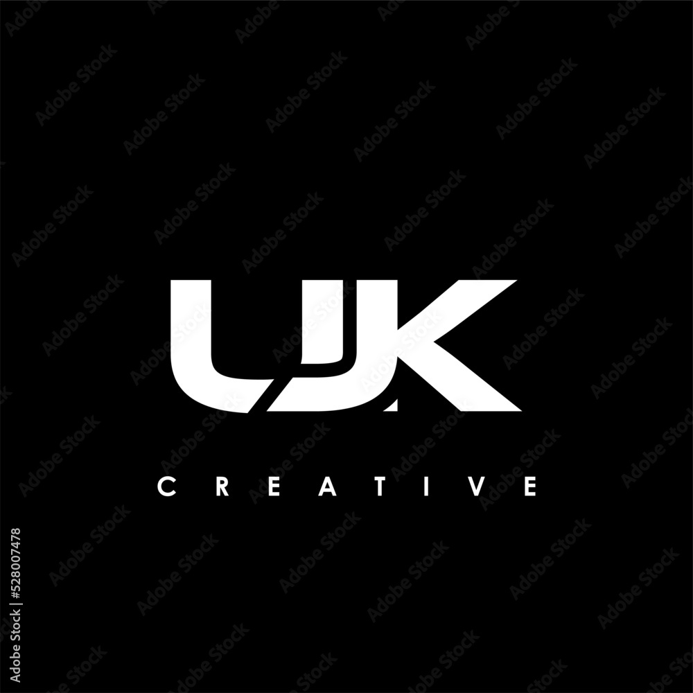 UJK Letter Initial Logo Design Template Vector Illustration UJK Letter Initial Logo Design Template Vector Illustration