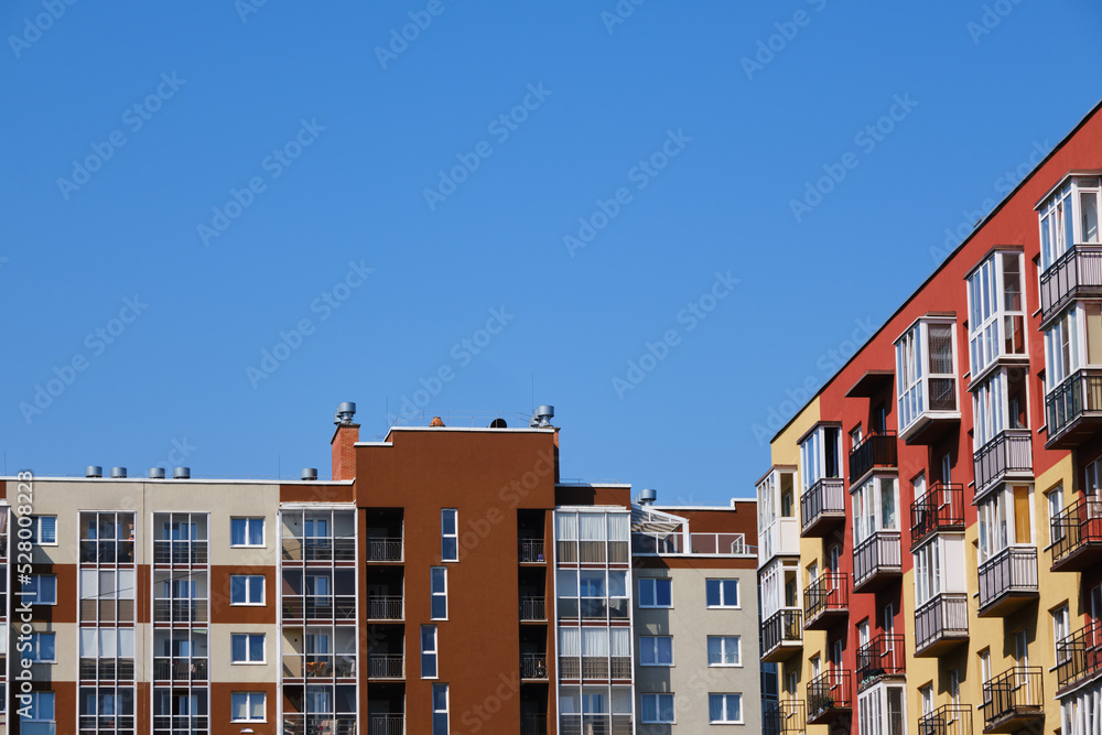 townhouses with sky