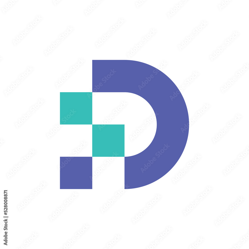 Letter D logo or icon design. template elements. geometric abstract logos Letter D logo or icon design. template elements. geometric abstract logos