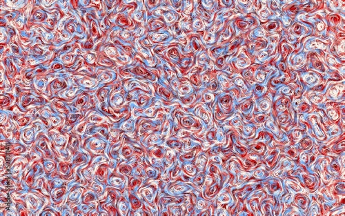 Red and blue abstract liquid painting art background. Van gogh style painting art. Watercolor effect. Suitable for presentation template, desktop, wallpaper, poster, flyer, backdrop, website, etc.