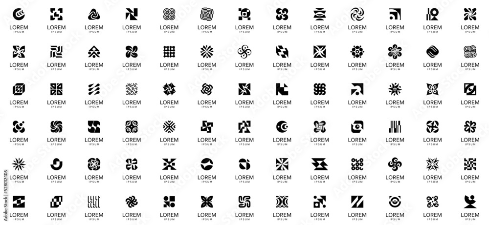 Abstract logos collection. geometric abstract logos. icon design Abstract logos collection. geometric abstract logos. icon design
