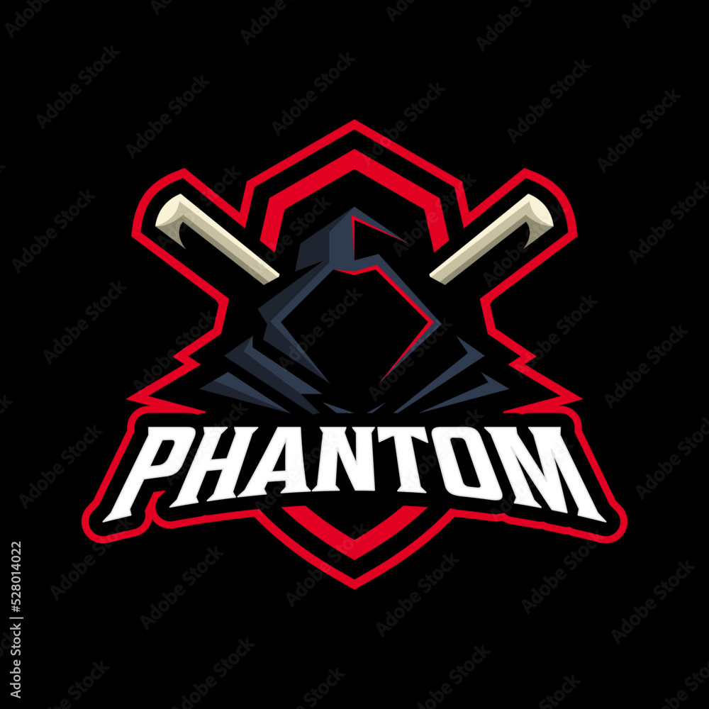Phantom logo illustration sport and e sport mascot logo, vector animal ...