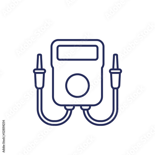 multitester or multimeter line icon
