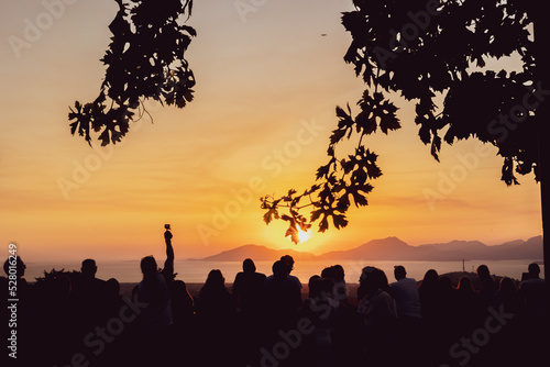 sunset at the village of Zia in kos