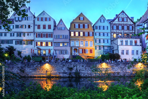 Houses on Neckar River, Tübingen, Germany