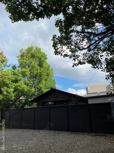 September cloudscape, Tokyo Japan “Nezu” shrine, year 2022 