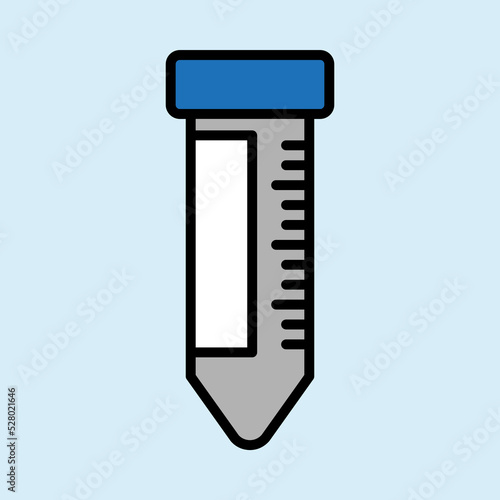 centrifuge tube for laboratory icon vector