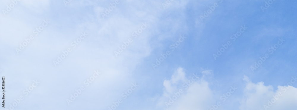 Abstract blue sky white cloud on the light of the sun background with empty copy space for add text or advertise design creative