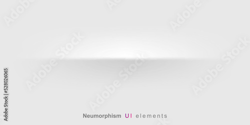Neumorphism style liquid interface background. Neumorphism User interface design.
