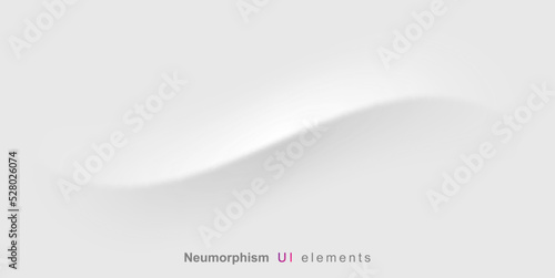 Neumorphism style liquid interface background. Neumorphism User interface design. photo