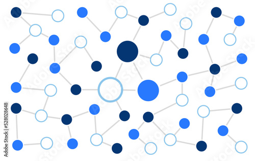 Network system connected dots and lines technology background template. Data linked global system graphic vector. 