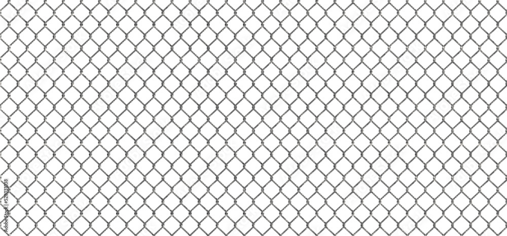 Chain link fence with realistic wire mesh, seamless pattern vector illustration. Abstract metal net texture, iron or steel decorative cage, grid prison barrier for safety of forbidden zone background Chain link fence with realistic wire mesh, seamless pattern vector illustration. Abstract metal net texture, iron or steel decorative cage, grid prison barrier for safety of forbidden zone background