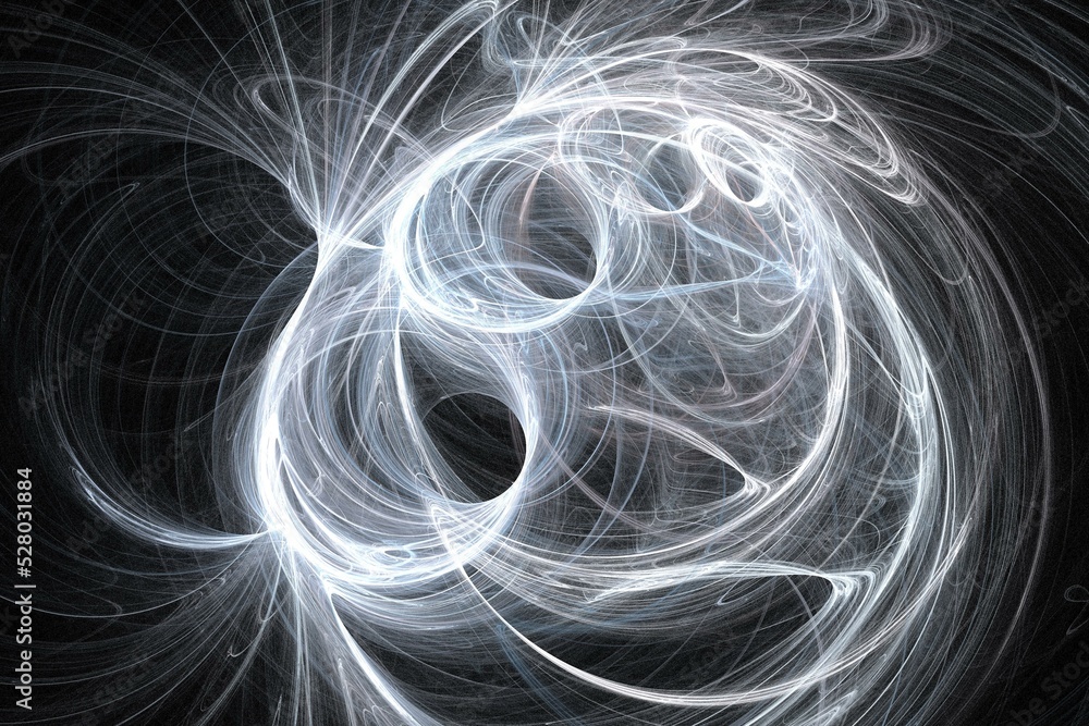 Naklejka premium abstract background color trends 2022 , art unique 3D illustration, multicolored fractal design composition banner