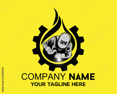 silhouette of a person doing welding work