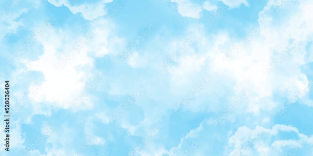 Panorama of blue sky with white clouds. Sky clouds landscape light background.White cumulus clouds formation in blue sky. sunny heaven landscape, bright cloudy sky view from airplane, copy space.>< Panorama of blue sky with white clouds. Sky clouds landscape light background.White cumulus clouds formation in blue sky. sunny heaven landscape, bright cloudy sky view from airplane, copy space.><