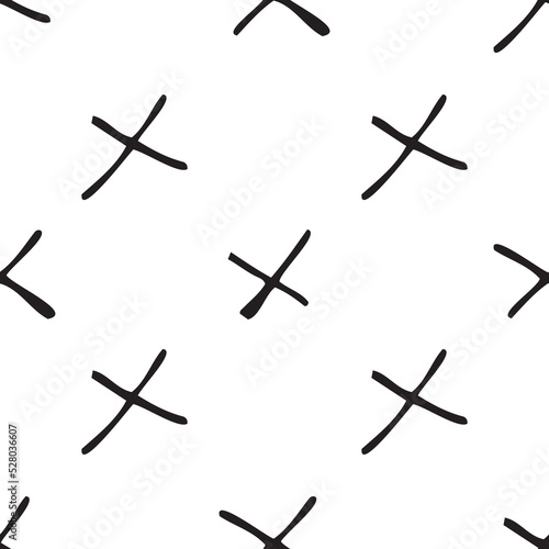 Crosses vector template, cross monochrome background