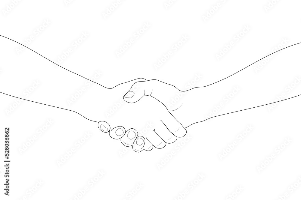 hand gestures symbol sign linear drawing handshake hand gestures symbol sign linear drawing handshake