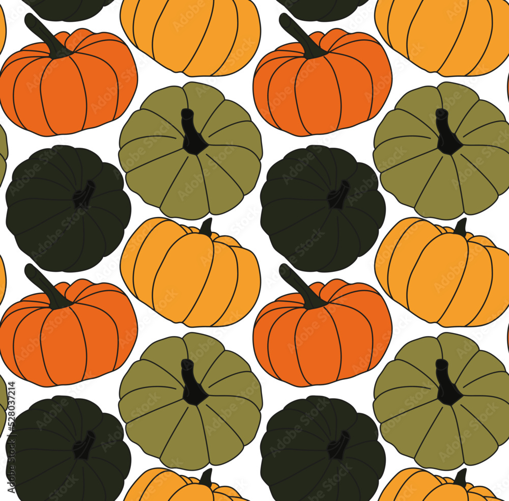 Seamless colorful pattern with halloween pumpkins
Seamless colorful pattern with halloween pumpkins