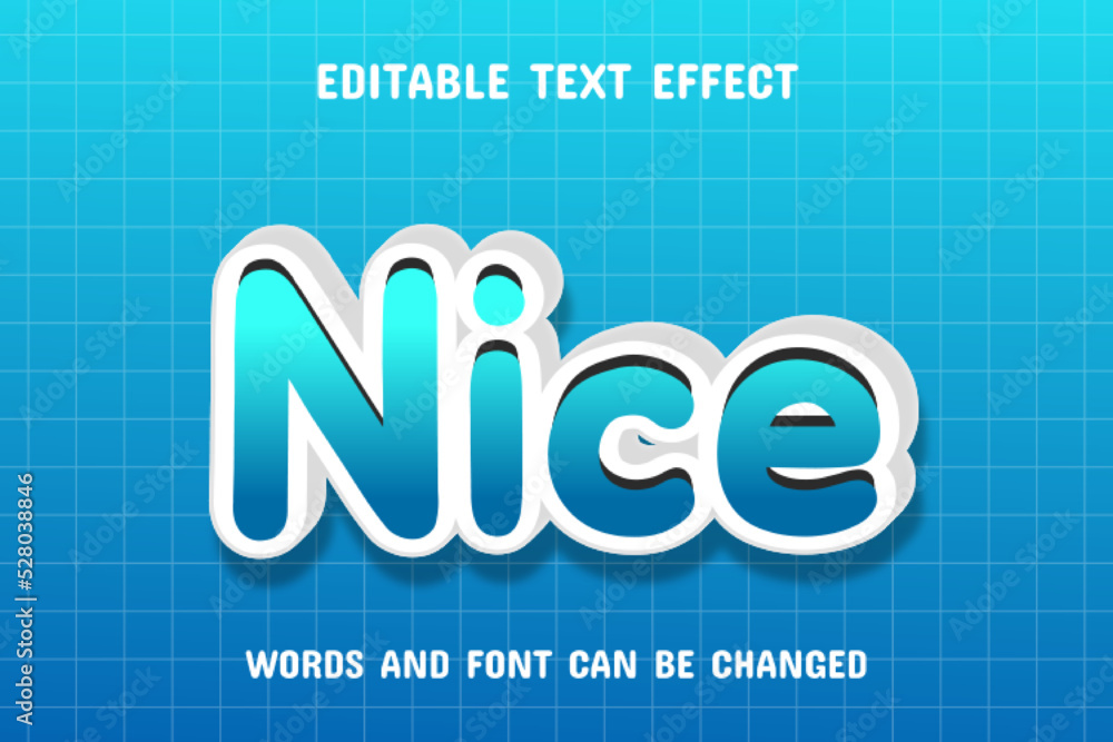 Nice text - 3d text effect