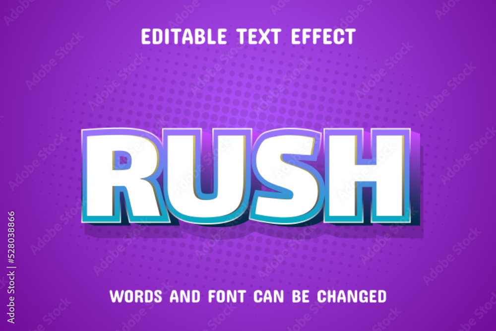 Rush text - gradient text effect Rush text - gradient text effect