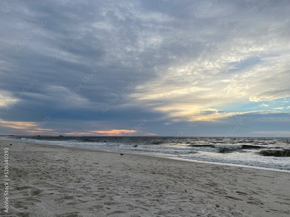 sunset on the beach