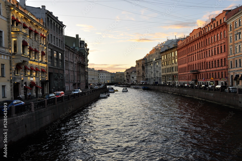 St. Petersburg Neva River Canal